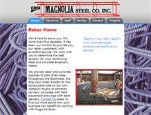 Tablet Screenshot of magnoliasteel.com